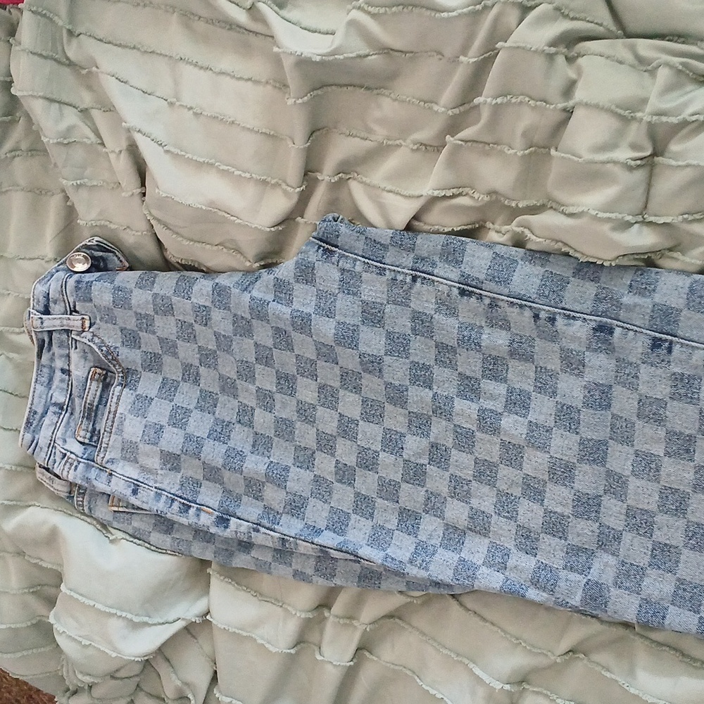 rue 21 checkered jeans